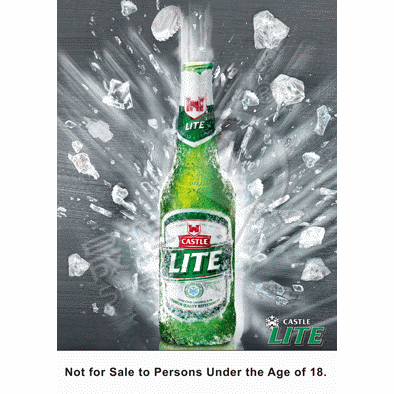 三維立體啤酒海報(bào)畫